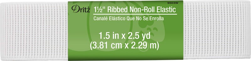 Dritz 1-1/2 بوصة مضلع غير قابل للفة، أبيض مرن